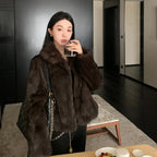 Natural Rabbit Fur Coat Women New Autumn Winter Female Real Fur  Real Leather and Fur Women's Clothing Outerwear Lady Jacket