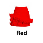 Summer Three-Dimensional Flower Skirt Sexy Asymmetrical Ruffled High Waist Pleated Hip Skirt Black Red White Women's Clothing