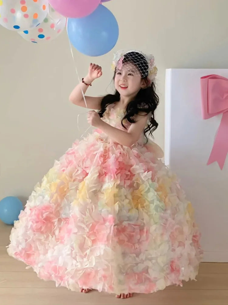 Rainbow Princ Skirt Girls Birthday Dr Fairy T Princ Dr Spring Summer New Arrival Children's Clothing