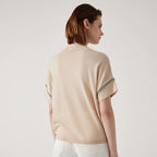 BY4511177 Boutique Luxury Brand Women's Clothing Summer Sequin V Neck Knitted Pullover Linen Silk Sweaters