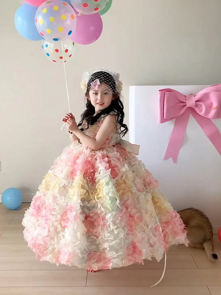 Rainbow Princ Skirt Girls Birthday Dr Fairy T Princ Dr Spring Summer New Arrival Children's Clothing