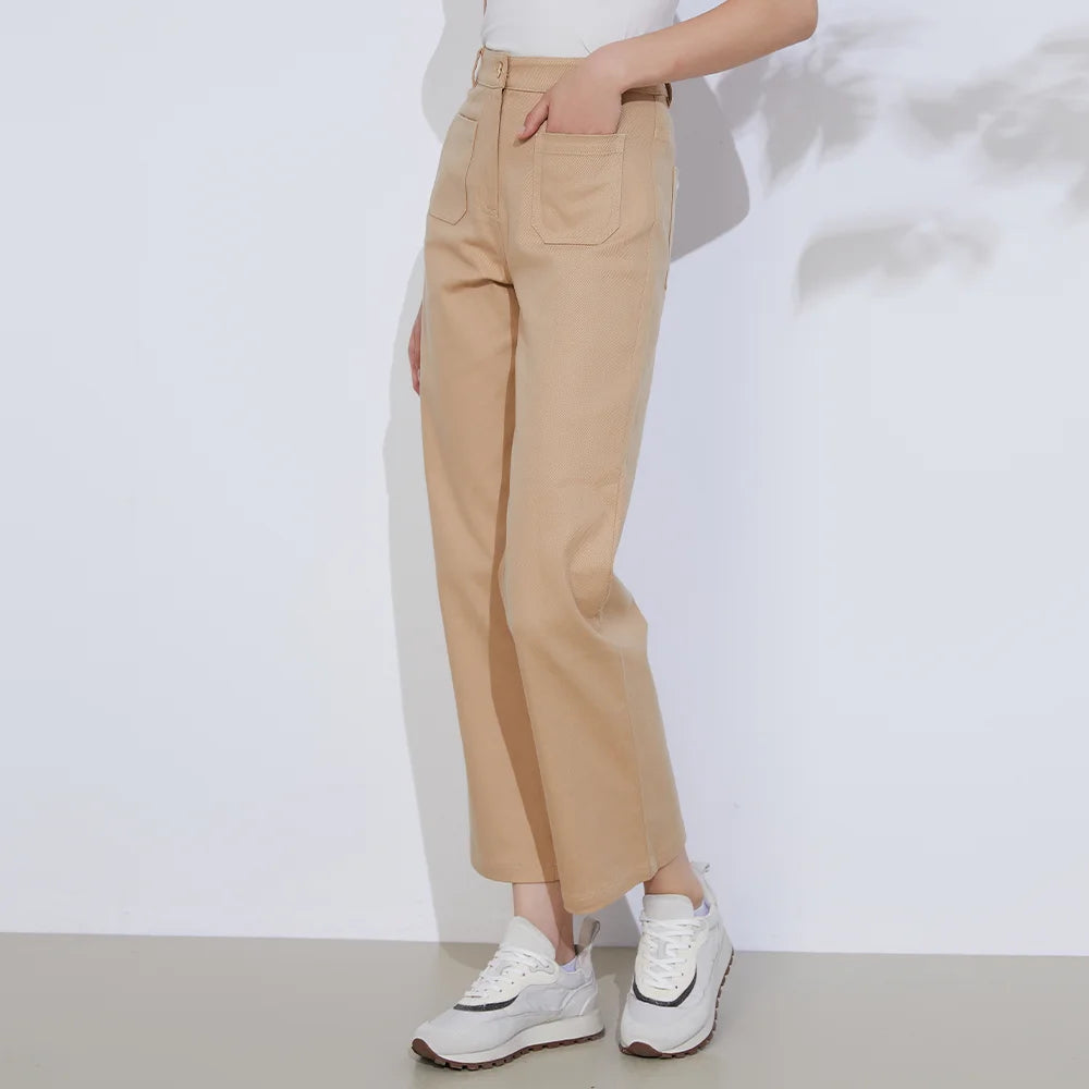 K2250L Ladies Clothes Cotton Luxury Women's Clothing Casual Pants High Quality Long Trousers Designer Clothes
